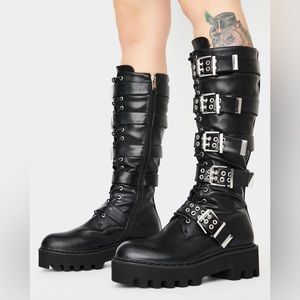 “Lockdown” Knee-High Platform Boots